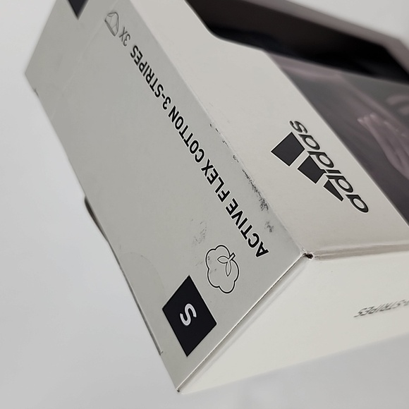 Adidas Men's 3 Pack Brief Active Flex Cotton 3 Stripes Black Size Small - Picture 6 of 12